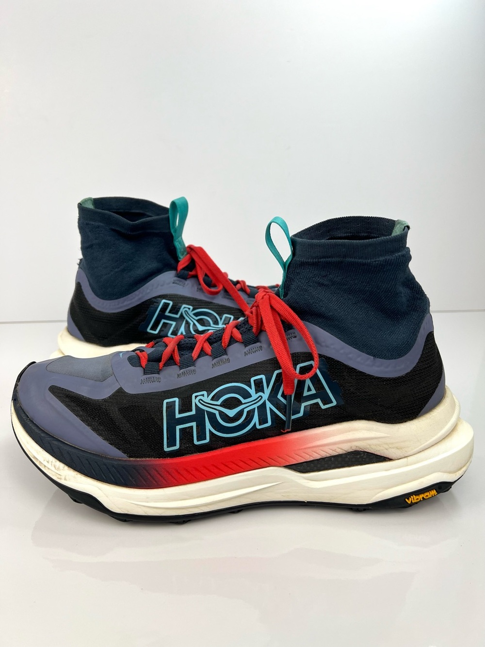 HOKA Tecton X 3 Women’s Trail Runners Shoes 9.5B Stormy Skies Cerise 1155114-SS